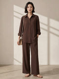 2pc Textured Chocolate Brown Coord set